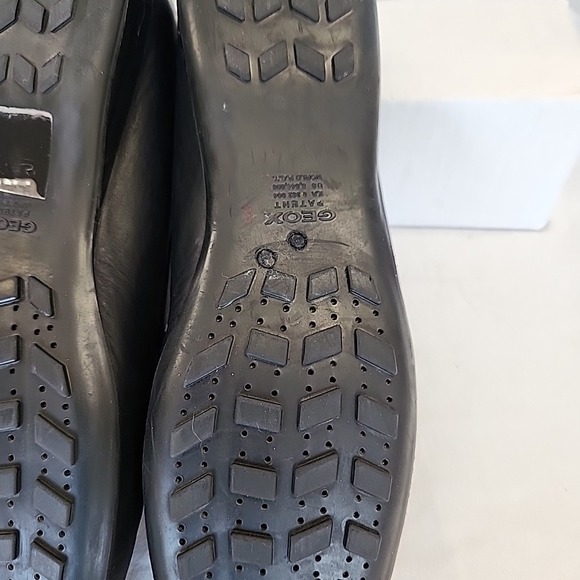 Geox Respira Black Leather Flats Women's EUR 41/US 10-10.5 Made‎ In Italy - Picture 8 of 8